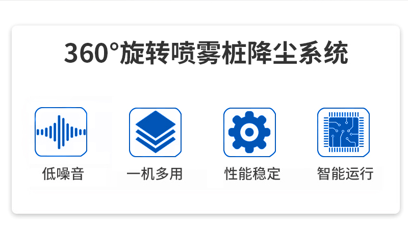 360高压旋转喷雾桩降尘系统