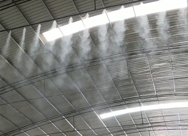 水云间景观-煤棚喷雾降尘系统智能应用管理技术