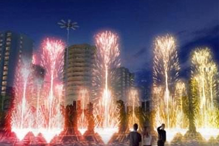 喷泉音乐灯光控制系统