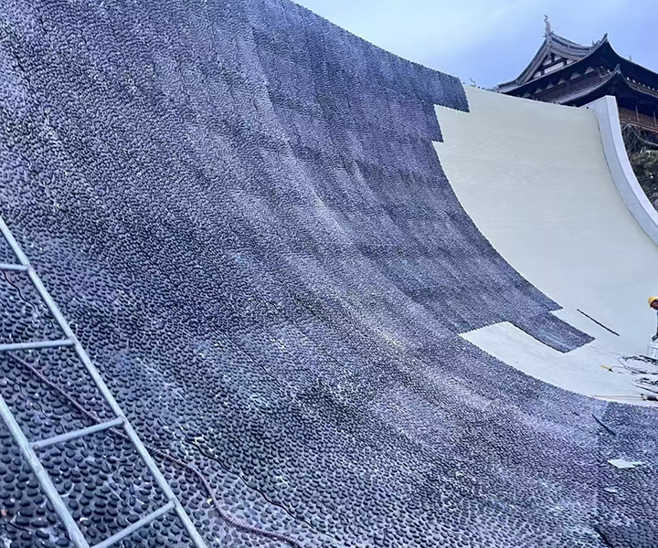 反重力瀑布 网红景观水幕墙