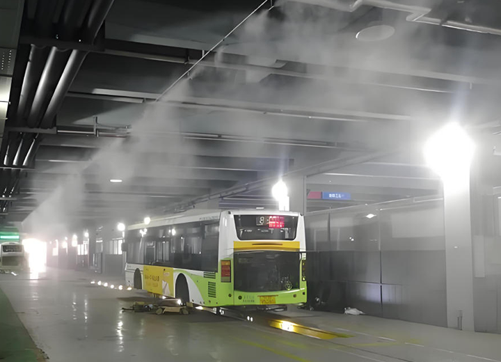 水云间景观 厂房楼顶智能喷雾控制系统